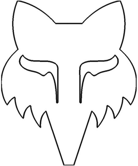Fox Head 4" Die Cut Vinyl