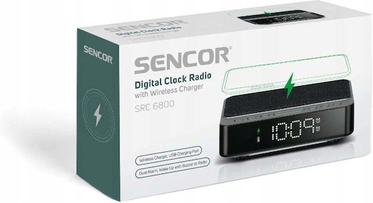 Sencor SRC 6800 Настолно Радио с Мрежово Захранване / на Батерии с USB Черен