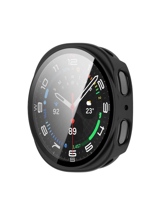 Tech-Protect Defense 2-Pack Samsung Galaxy Watch 8 9 44 Mm Negru Mat și Transparent 5906302324699