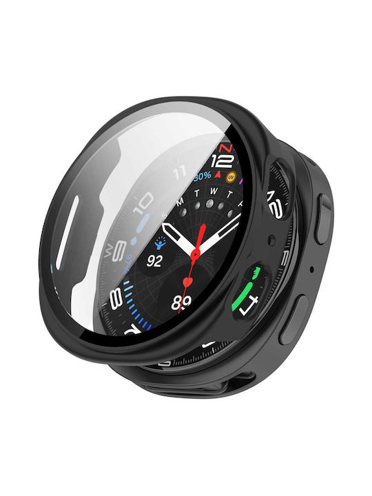 Tech-Protect Defense 2-Pack Samsung Galaxy Watch 8 9 44 Mm Negru Mat și Transparent 5906302324699