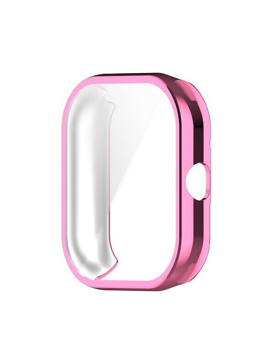 Electroplating Θήκη Σιλικόνης σε Ροζ χρώμα για το Xiaomi Redmi Watch 4 Electroplating Θήκη Σιλικόνης σε Ροζ χρώμα για το Xiaomi Redmi Watch 4