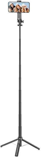 Hoco K21 Selfie Stick Τρίποδο Κινητού Bluetooth Μαύρο