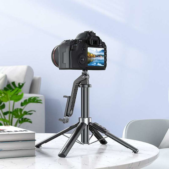 Hoco K21 Selfie Stick Τρίποδο Κινητού Bluetooth Μαύρο