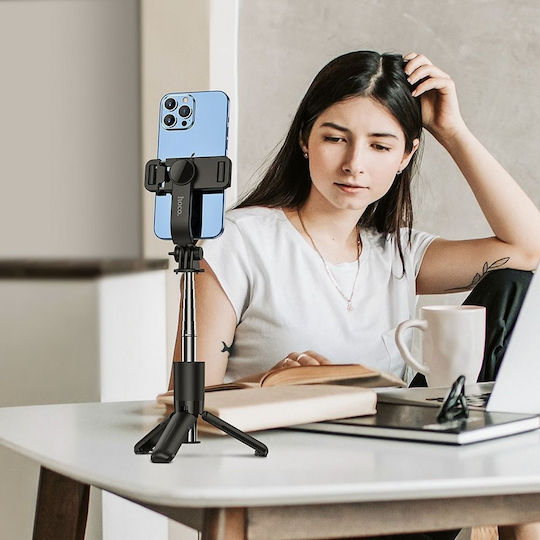 Hoco K17 Selfie-Stick Handy-Stative Bluetooth-Schwarz