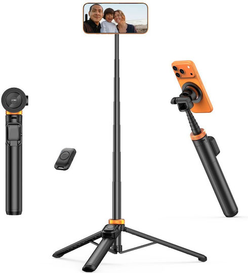 Tech-Protect L03s Magsafe Selfie Stick Τρίποδο Κινητού Bluetooth Μαύρο