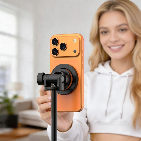 Tech-Protect L03s Magsafe Selfie Stick Τρίποδο Κινητού Bluetooth Μαύρο