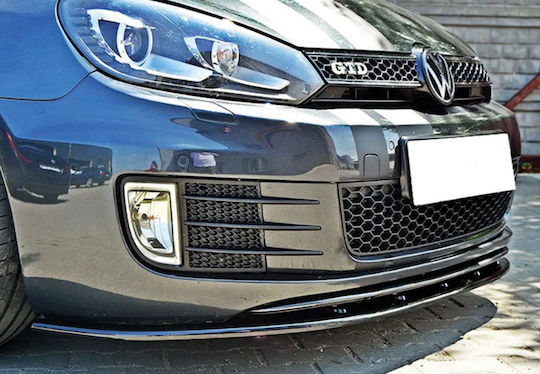 Lip Spoiler Schwarzes Glänzendes Kunststoff Für Vw Golf 6 Gti 2008-2012