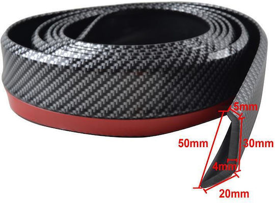 Lip Spoiler Universal Look Carbon