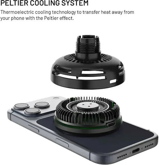 Fixed Handyhalterung Auto mit MagSafe-Magnet & Kabellose Ladung 25W Schwarze