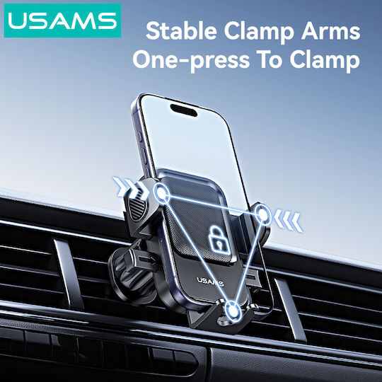 Usams microUSB Mini Ventilator Suport Auto Pentru Telefon Mobil Cu Suprafață Antiderapantă Verde