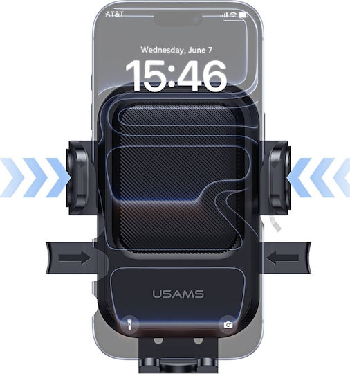Usams microUSB Mini Ventilator Suport Auto Pentru Telefon Mobil Cu Suprafață Antiderapantă Verde