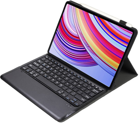 Bluetooth Flip Cover με Πληκτρολόγιο Μαύρη (Xiaomi Redmi Pad Pro 12.1 inch)