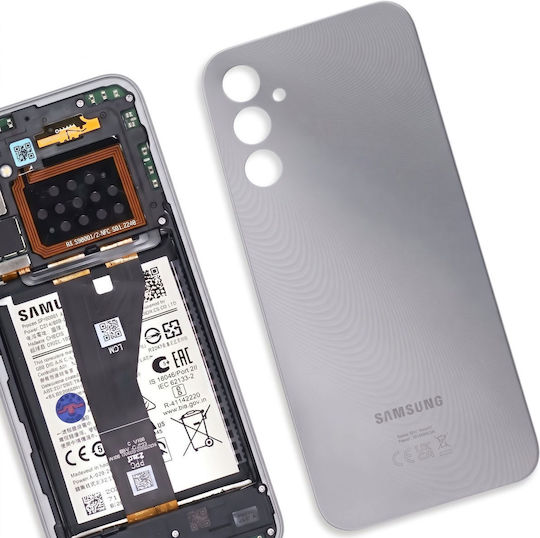 Samsung Batterieabdeckung Batterie Silber für Galaxy A14