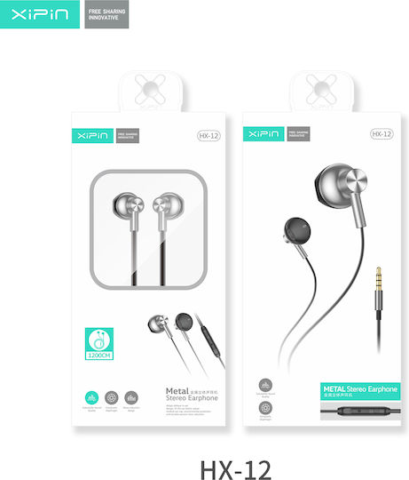 Hx-12 In-Ear Freisprecheinrichtung Kopfhörer mit Stecker 3.5mm Gray