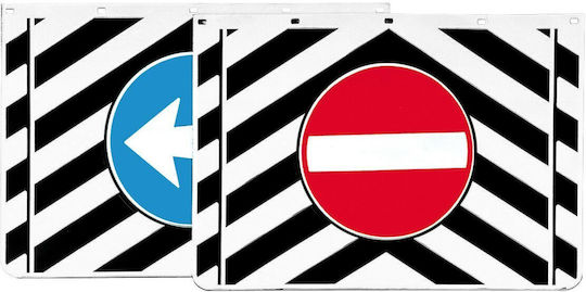 Lampa Rückseite Auto-Schmutzfänger LKW-Spritzschutz mit Überholsignal 53x37cm 2Stück
