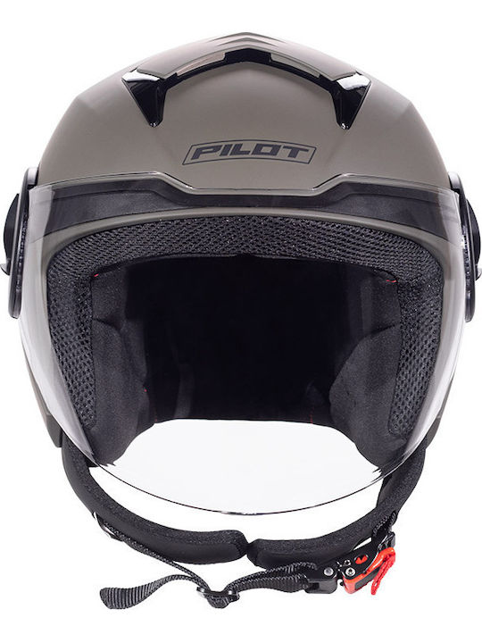 Pilot Arrow Khaki Matt Κράνος Μηχανής Jet ECE 22.06 1200gr