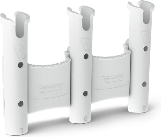 Rodstow Rod Holder Triple Caddy White