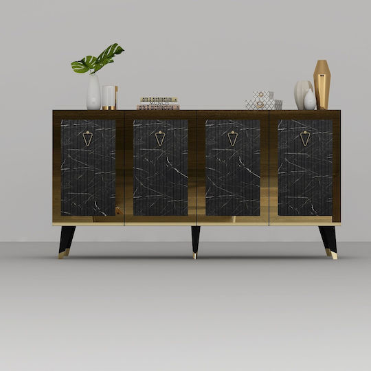 Бюфет от Метал Златист 150x40x80cm