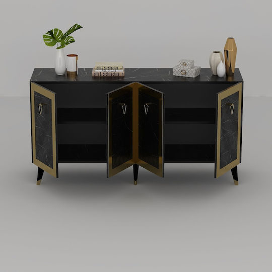 Бюфет от Метал Златист 150x40x80cm