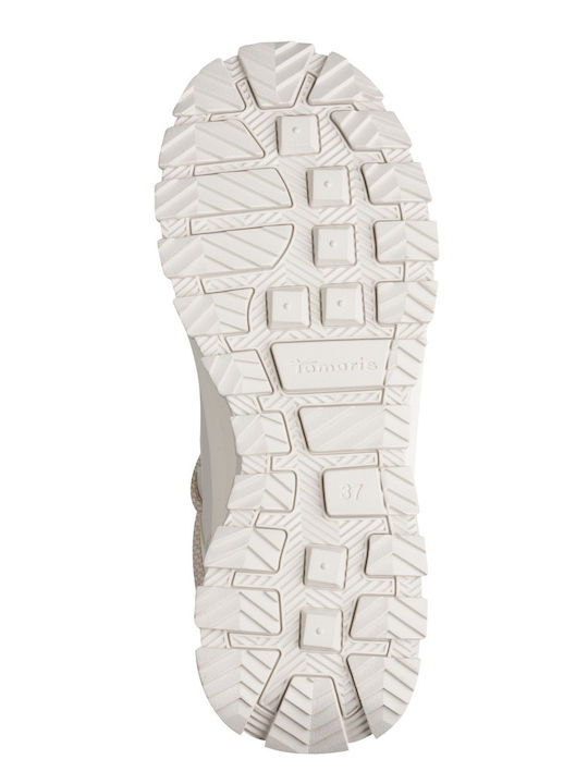 Damen Stiefeletten Beige