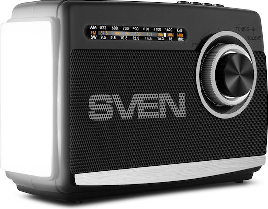 Sven SRP-155 Handheld Radio Wiederaufladbar mit Bluetooth und USB Schwarz