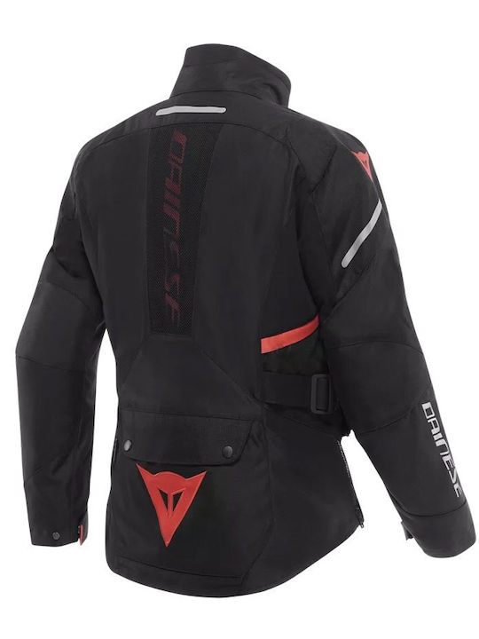 Dainese Tempest 4 D-Dry Women's Riding Jacket 4 Seasons Waterproof Black/Black/Red Dainese Tempest 4 D-Dry Women's Riding Jacket 4 Seasons Waterproof Black/Black/Red