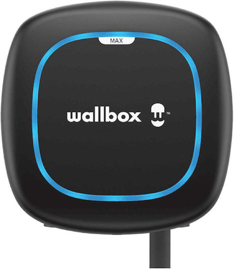 Wallbox Pulsar Max Montat Pe Perete Trei Faze Încărcător Pentru Mașini Electrice 22kW Cu Cablu Încorporat 7m Tipul 2 (PLP4-M-2-4-9-002)