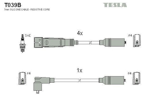 Set Zündkerzenkabel Für Alfa Romeo A100 2.0-A80 1.6 90- A4 1.6 94- A6 T039b-356