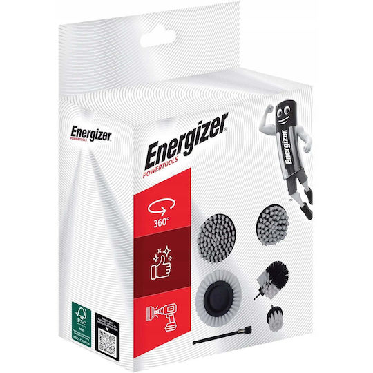 Energizer 3brk01 Комплект Въртящи Се Четки 6 Броя За Бормашина Идеални За Премахване На Мръсотия Ръжда Слуз