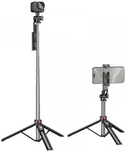 Borofone Selfie Stick By15 Throne Bluetooth Tripod Remote Control Black