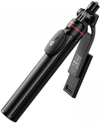 Borofone Selfie Stick By15 Throne Bluetooth Tripod Remote Control Black