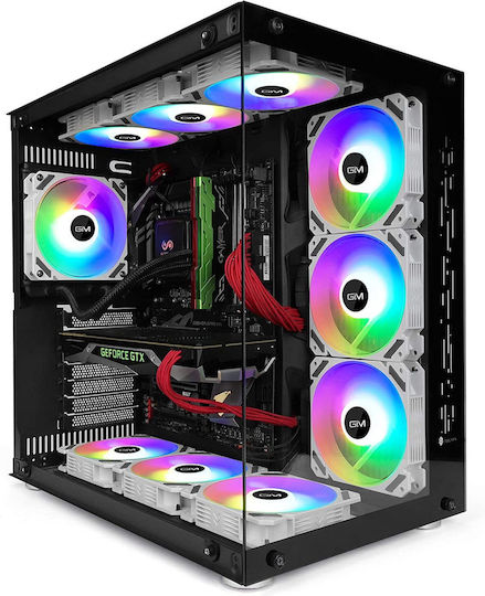 Aerocool KB-28 Ventilator pentru carcasă 120mm (1300rpm) cu iluminare RGB 3 buc Alb + Controler PWM / Telecomandă