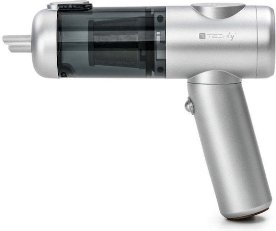 Techly Car Handheld Vacuum & Blower 2 in 1 Rechargeable 5V 100W Silver