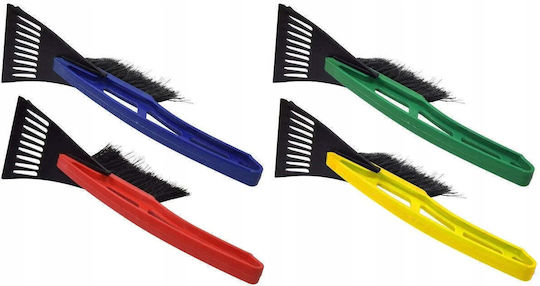 Dunlop Car Ice Scraper With Brush 31cm Yellow