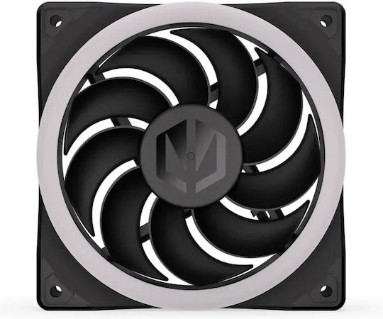 Endorfy Corona 120 Ventilator Pentru Carcasă Cu Paletă Inversată Reverse Blade (1600rpm) Cu Iluminare ARGB Și Conexiune 4-Pin PWM Negru