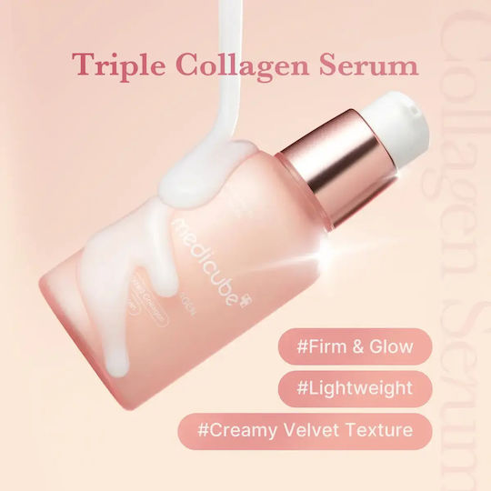 Triple Colagen Serum Antirid Pentru Față Cu Colagen Pentru Strălucire Și Tonifiere 55ml