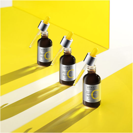 Missha Vita C Plus Spot Correcting & Firming Ampoule Moisturizing & Anti-Aging Ampoule Face Serum with Vitamin C & Vitamin E for Brightening & Firming 30ml