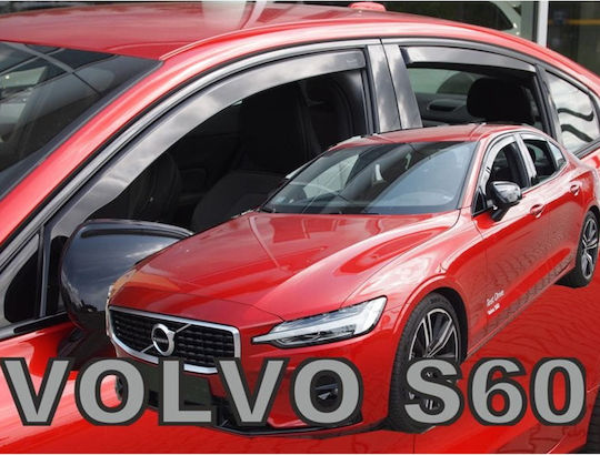 Heko Satz Windabweiser Vordere und Hintere Dark Fime für Volvo S40 4Stück