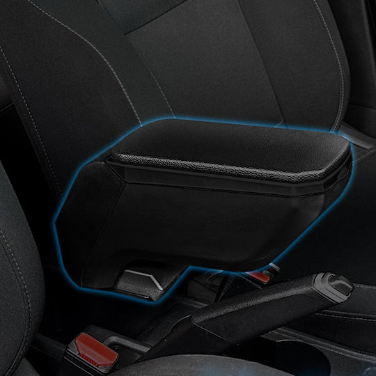 S-dizayn Car Leather Armrest for Dacia Dokker Black