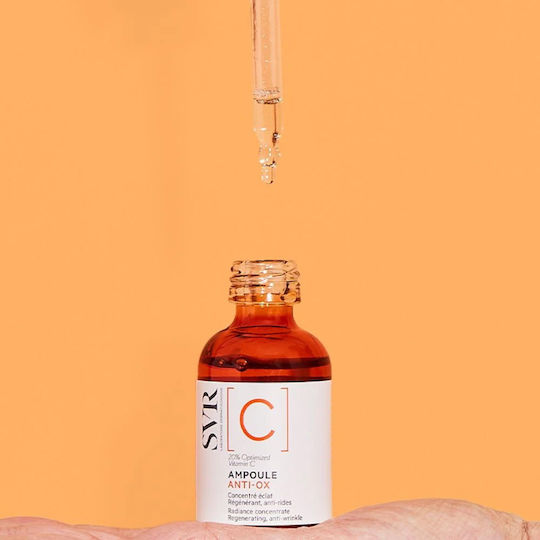 SVR Laboratoire Ampoule [Anti Ox] C Serum Anti-îmbătrânire pentru Față cu 20% Vitamina C pentru Strălucire 30ml