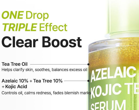 Azelaic Acid 10 Kojic Tea Tree Serum Face for Whitening & Acne 30ml