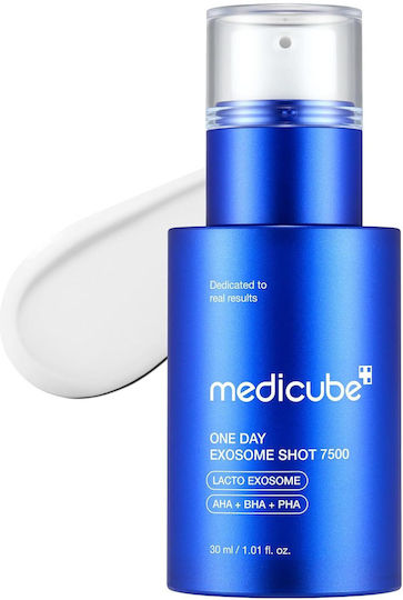 One Day Exosome Shot Ampoule Face Serum with AHA & Panthenol for Firming 30ml