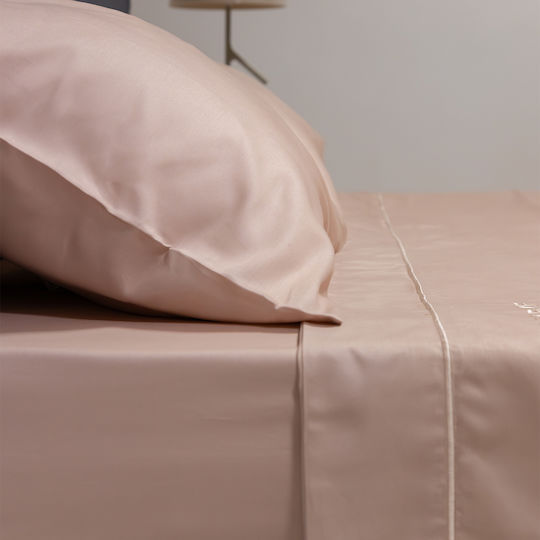 Σεντόνια Υπέρδιπλα Σετ Naf-naf Unique Beige