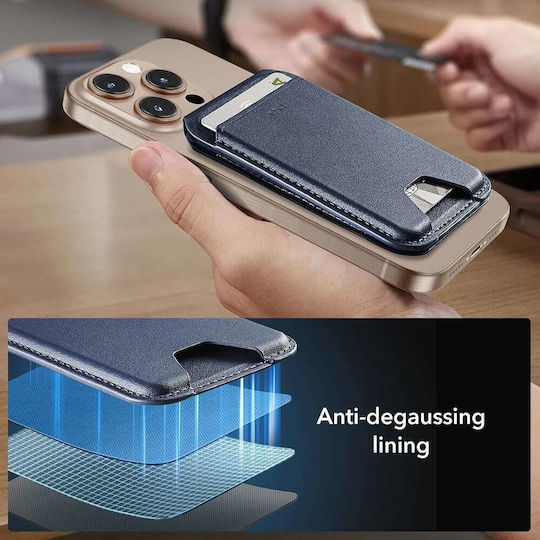 ESR MagSafe Suport Carduri Classic Magnetic Wallet Stand în culoarea Maro
