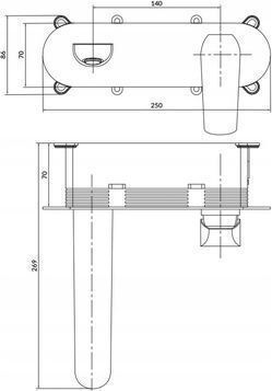 Cersanit Module Mixer și Set De Alimentare Încastrate Pentru Lavabo Argintiu Cersanit Module Mixer și Set De Alimentare Încastrate Pentru Lavabo Argintiu