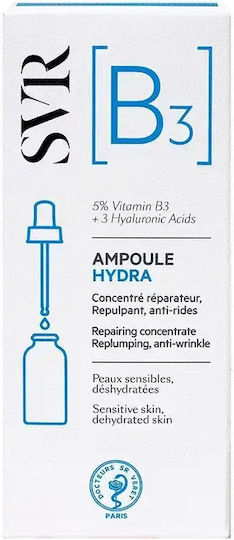 SVR Laboratoire AMPOULE Hydra [B3] Serum Hidratant Pentru Față Cu Niacinamidă Și Acid Hialuronic 30ml