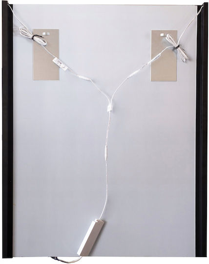 Ορθογώνιος Καθρέπτης Μπάνιου Led 60x80cm Λευκός