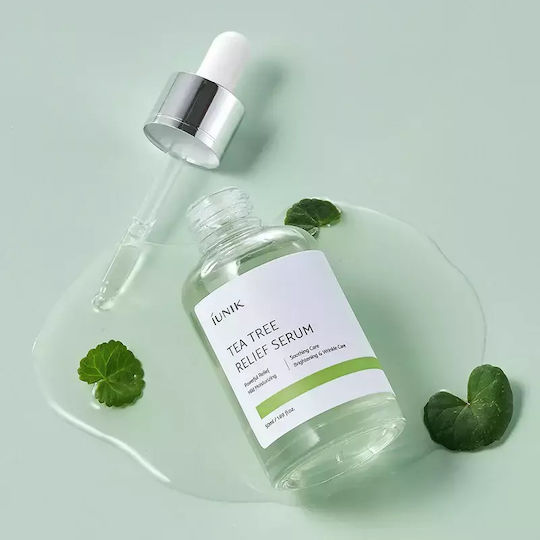 iUNIK Tea Tree Serum Anti-Îmbătrânire pentru Față cu Centella Asiatica și Niacinamidă 50ml