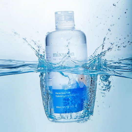 Glacier Water Feuchtigkeitsspendend & Anti-Aging Serum Gesicht mit Hyaluronsäure für Entgiftung & Strahlkraft 300ml