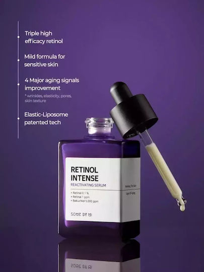 Intense Reactivating Anti-aging Serum Face with Bakuchiol & Retinal 30ml